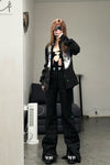 Windowsen wide -leg ski pants PS23P005 black